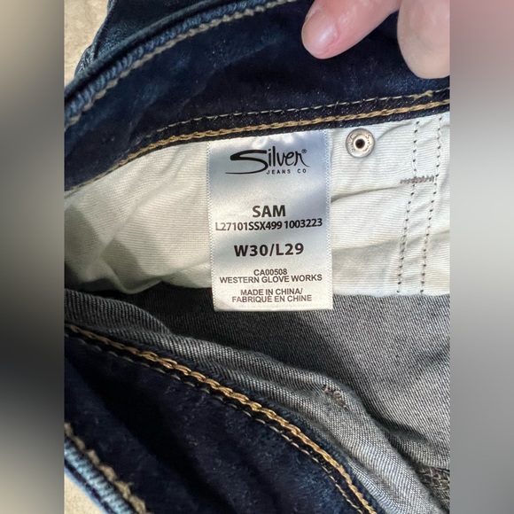 Women’s Silver jeans distressed Sam 30/29 - Picture 6 of 9